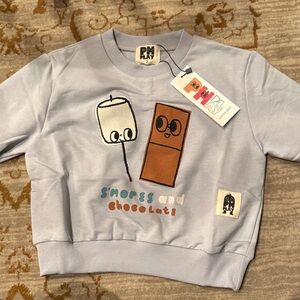 Playful Kids Sweatshirt - Light Gray